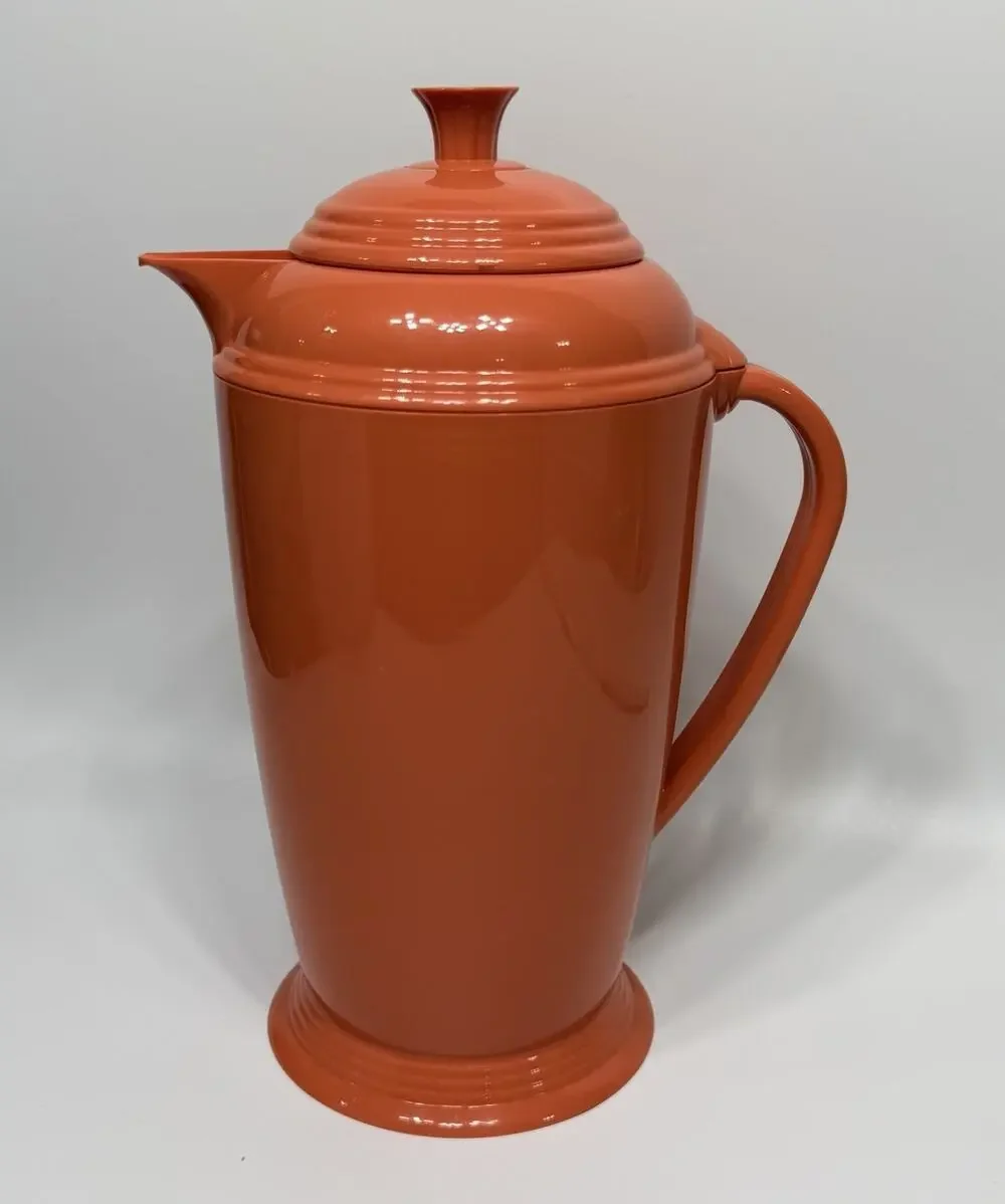 Fiestaware Copco Homer Laughlin Thermal Carafe Coffee Tea Pot Persimmon Orange